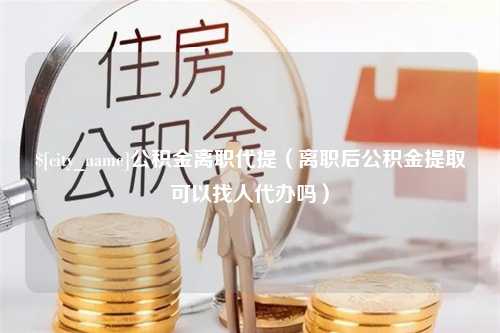 漳州公积金离职代提（离职后公积金提取可以找人代办吗）