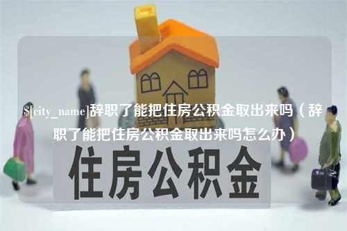 漳州辞职了能把住房公积金取出来吗（辞职了能把住房公积金取出来吗怎么办）